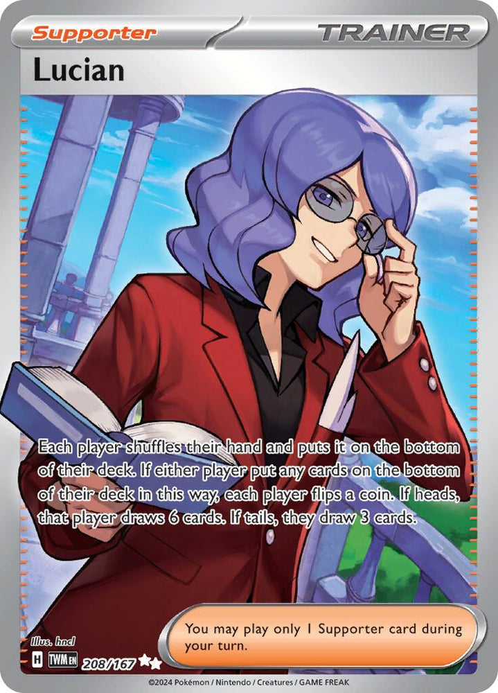 Lucian (208/167) [Scarlet & Violet: Twilight Masquerade] Pokémon