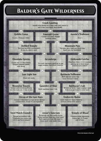 Baldur's Gate Wilderness [Oversize Cards] Magic: The Gathering
