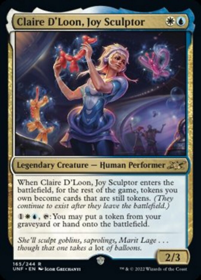 Claire D'Loon, Joy Sculptor [Unfinity] Magic: The Gathering