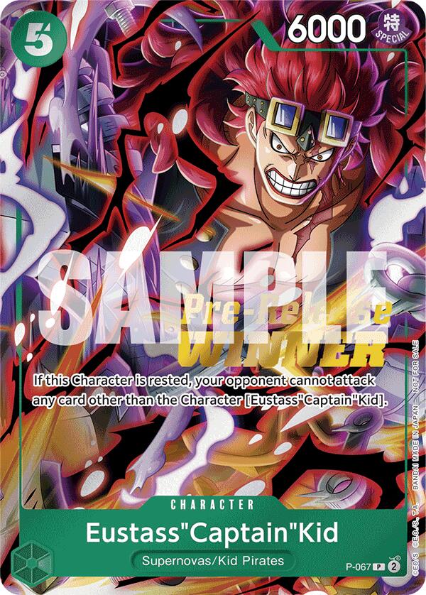 Eustass"Captain"Kid (OP-07 Pre-Release Tournament) [Winner] [One Piece Promotion Cards] Bandai