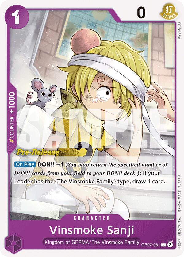 Vinsmoke Sanji [500 Years in the Future Pre-Release Cards] Bandai