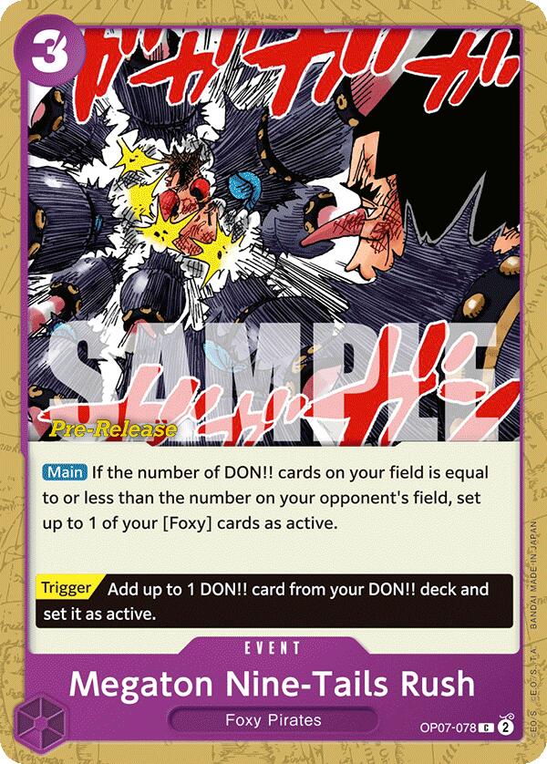 Megaton Nine-Tails Rush [500 Years in the Future Pre-Release Cards] Bandai