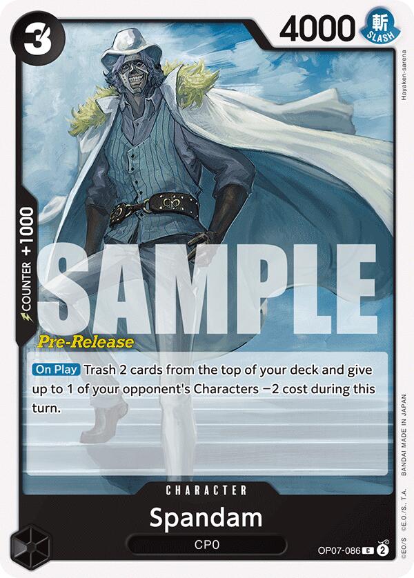 Spandam [500 Years in the Future Pre-Release Cards] Bandai