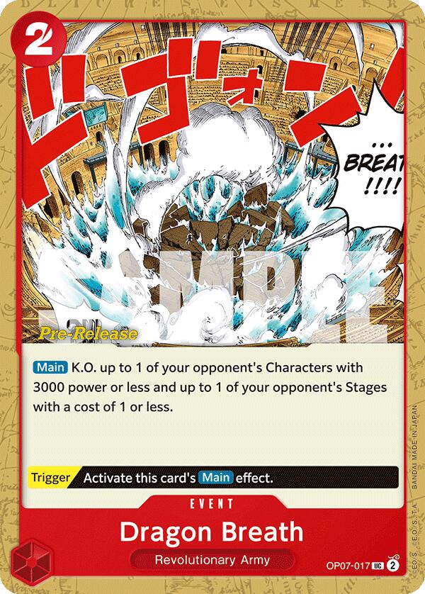 Dragon Breath [500 Years in the Future Pre-Release Cards] Bandai