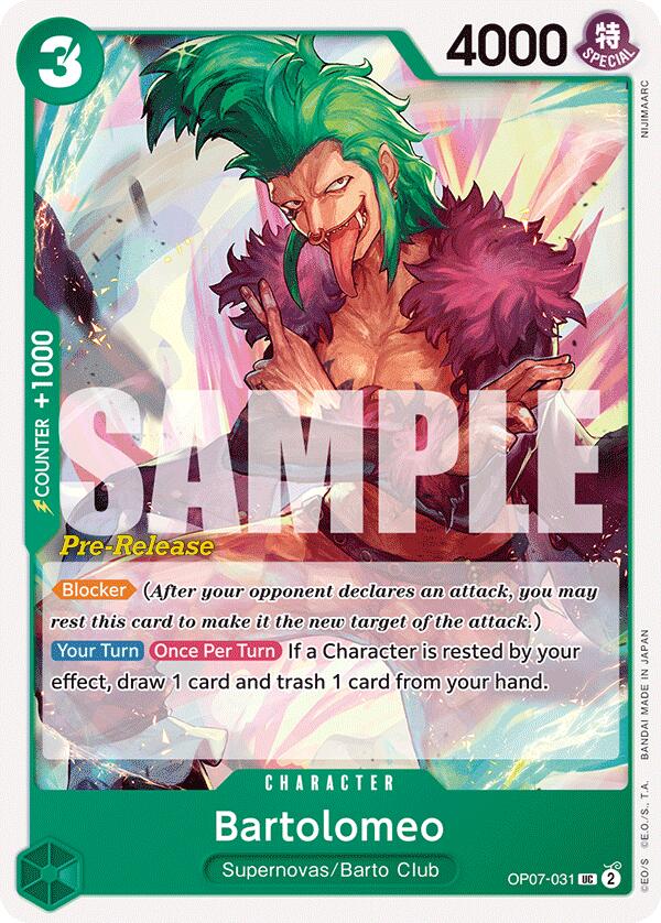 Bartolomeo [500 Years in the Future Pre-Release Cards] Bandai