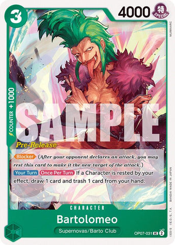 Bartolomeo [500 Years in the Future Pre-Release Cards] Bandai