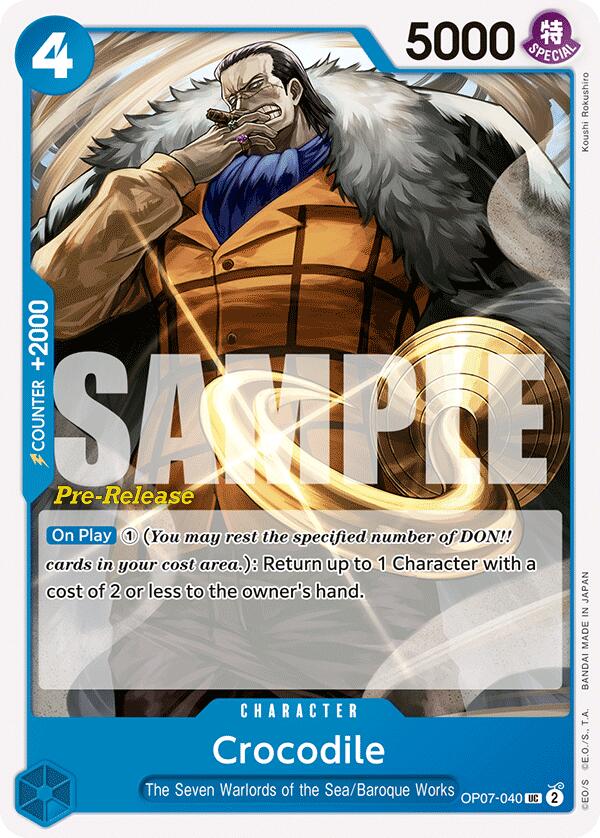 Crocodile [500 Years in the Future Pre-Release Cards] Bandai