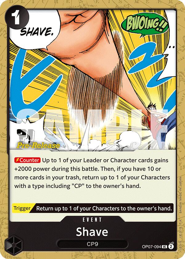 Shave [500 Years in the Future Pre-Release Cards] Bandai