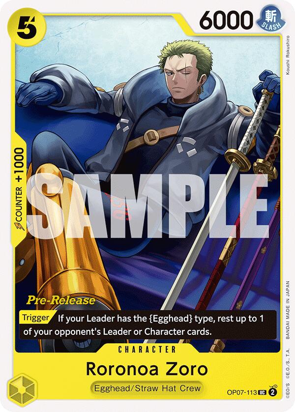 Roronoa Zoro [500 Years in the Future Pre-Release Cards] Bandai