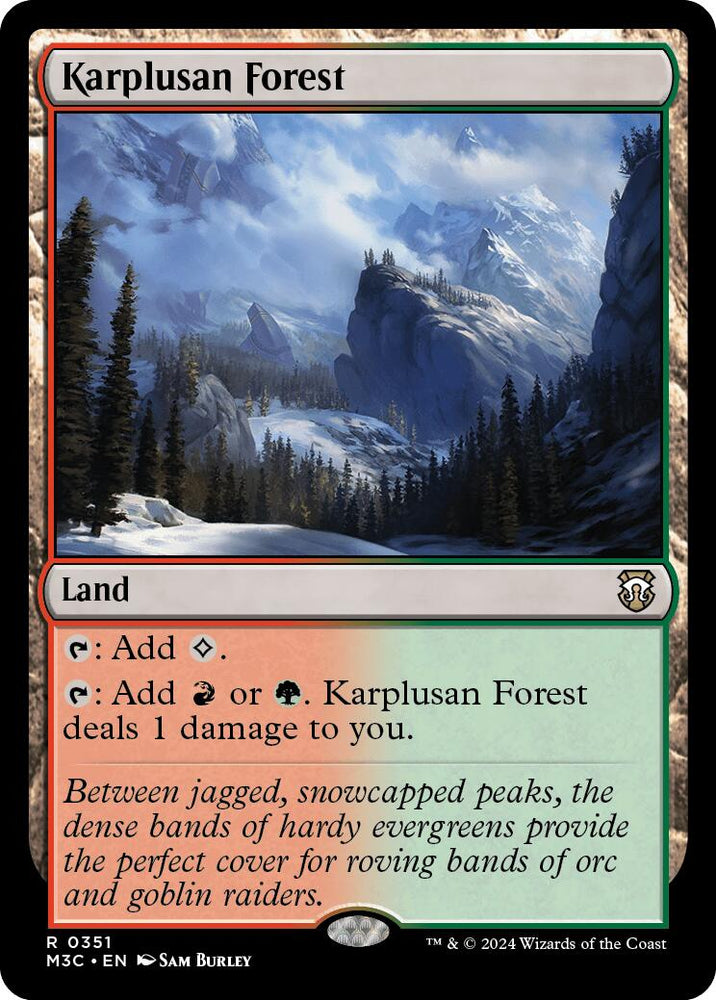 Karplusan Forest [Modern Horizons 3 Commander] Magic: The Gathering