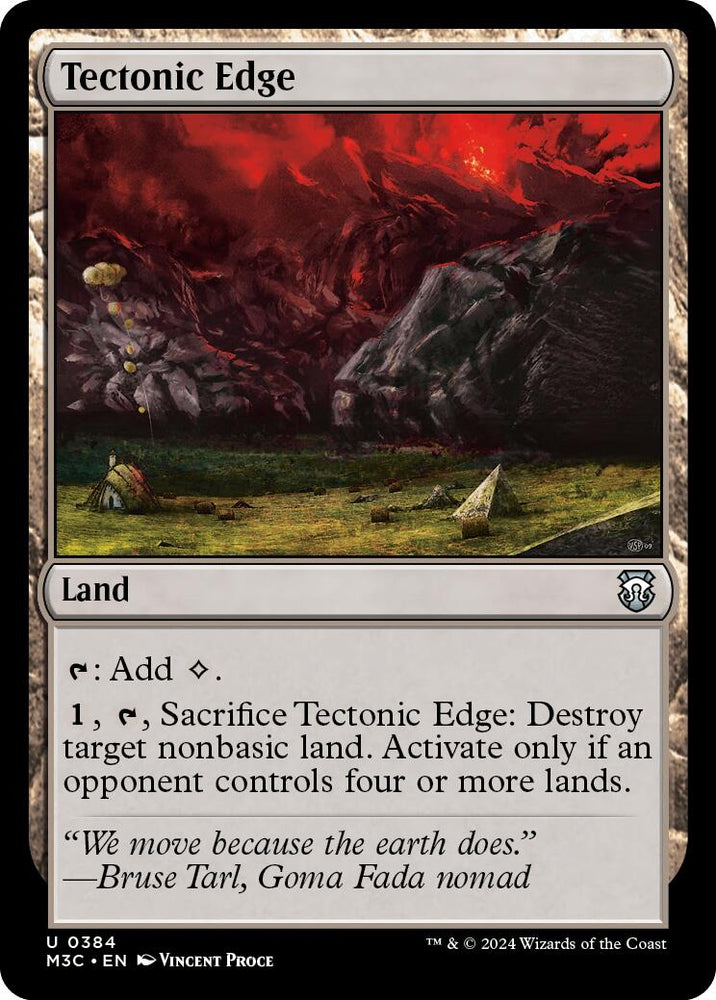 Tectonic Edge [Modern Horizons 3 Commander] Magic: The Gathering