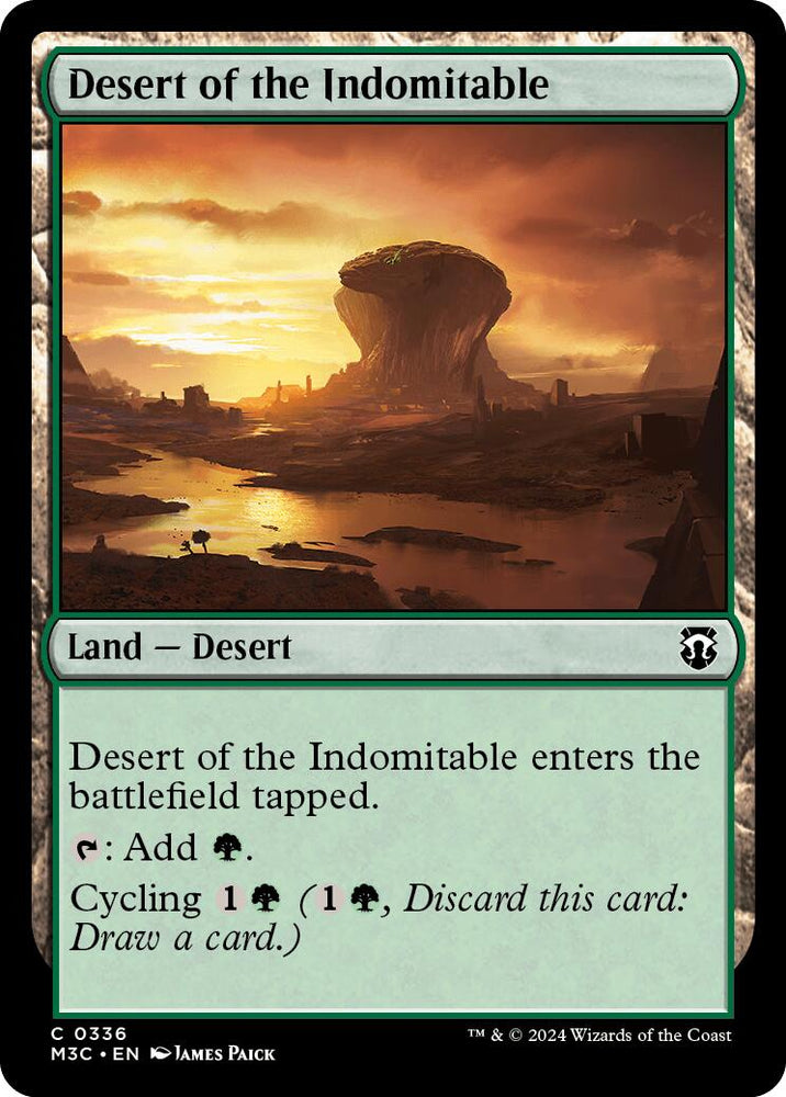 Desert of the Indomitable [Modern Horizons 3 Commander] Magic: The Gathering