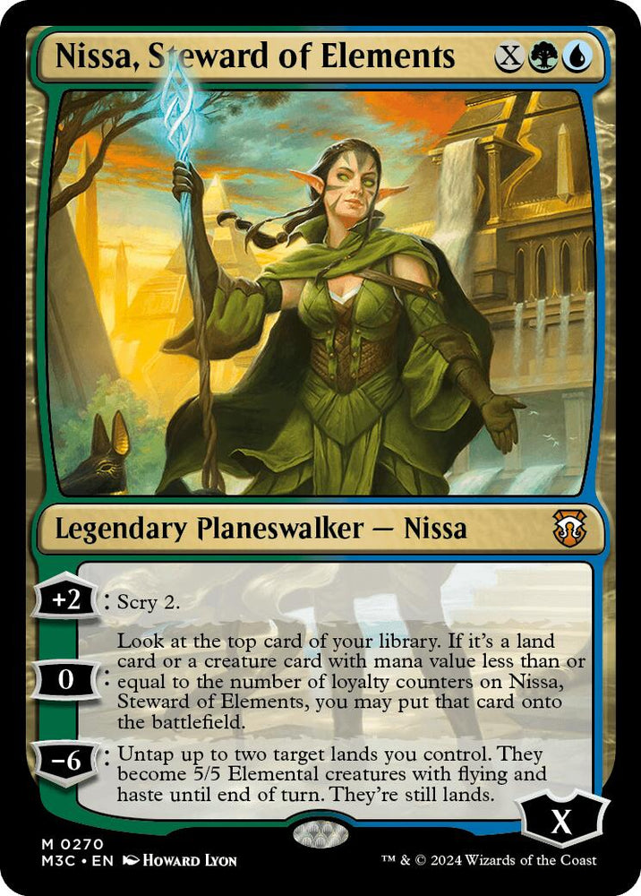 Nissa, Steward of Elements [Modern Horizons 3 Commander] Magic: The Gathering