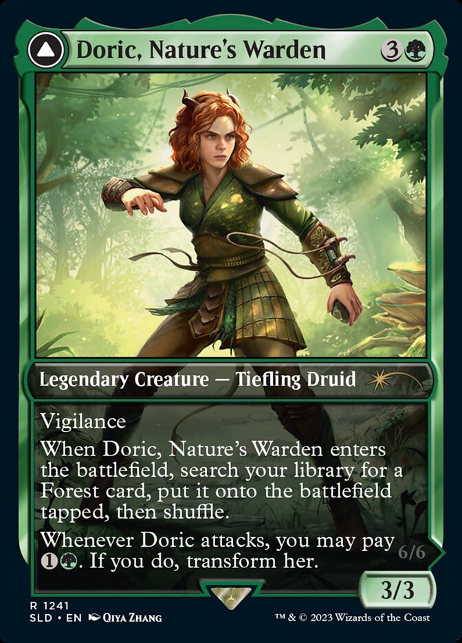 Doric, Nature's Warden // Doric, Owlbear Avenger [Secret Lair Drop Series] Magic: The Gathering