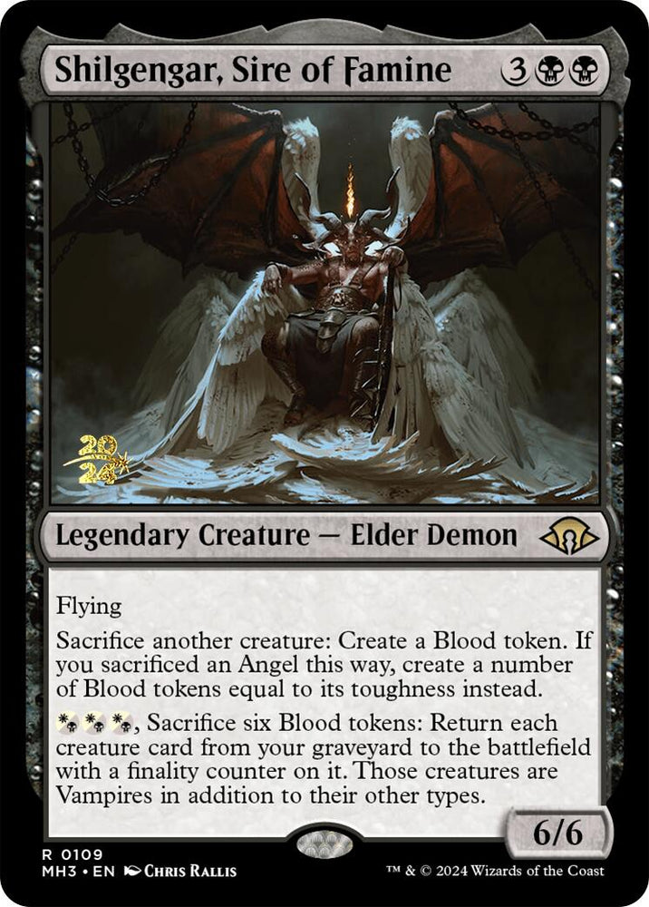 Shilgengar, Sire of Famine [Modern Horizons 3 Prerelease Promos] Magic: The Gathering