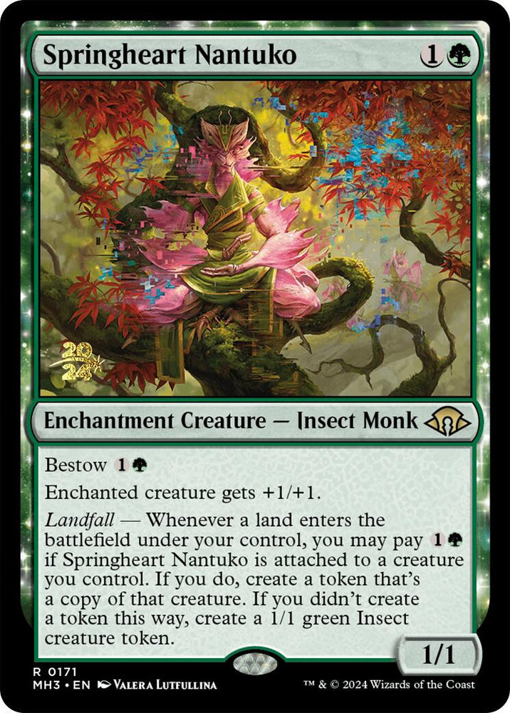 Springheart Nantuko [Modern Horizons 3 Prerelease Promos] Magic: The Gathering