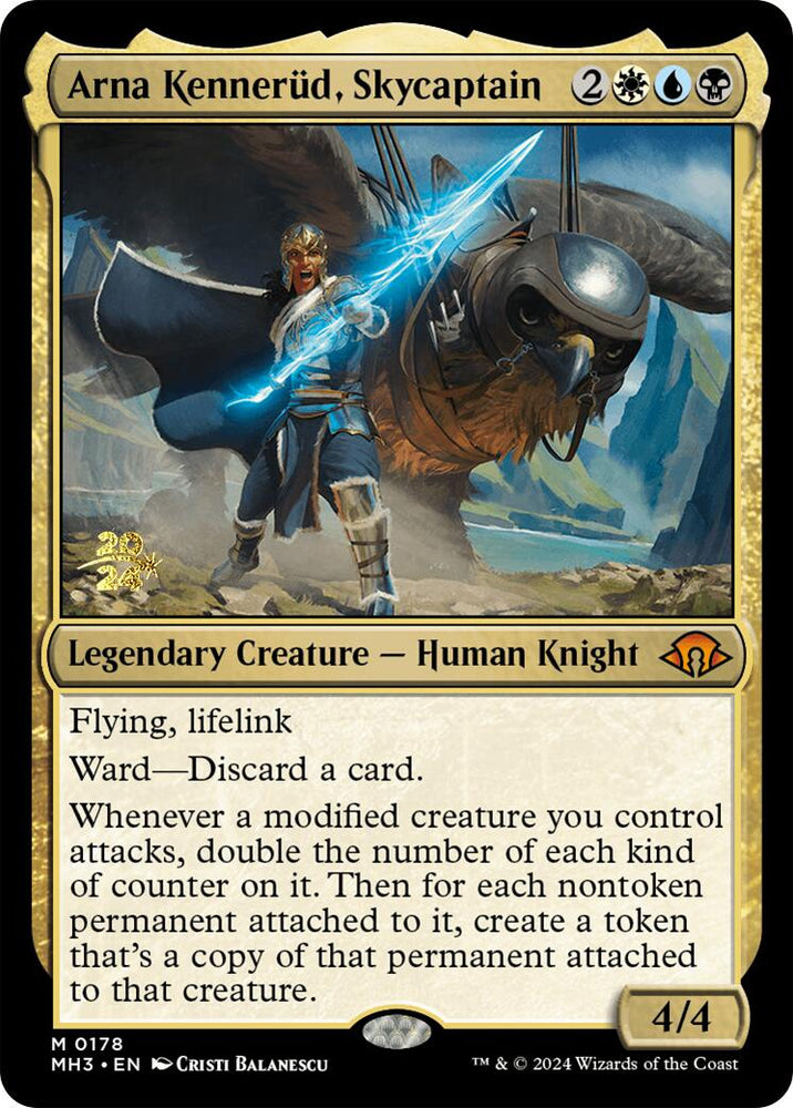 Arna Kennerud, Skycaptain [Modern Horizons 3 Prerelease Promos] Magic: The Gathering