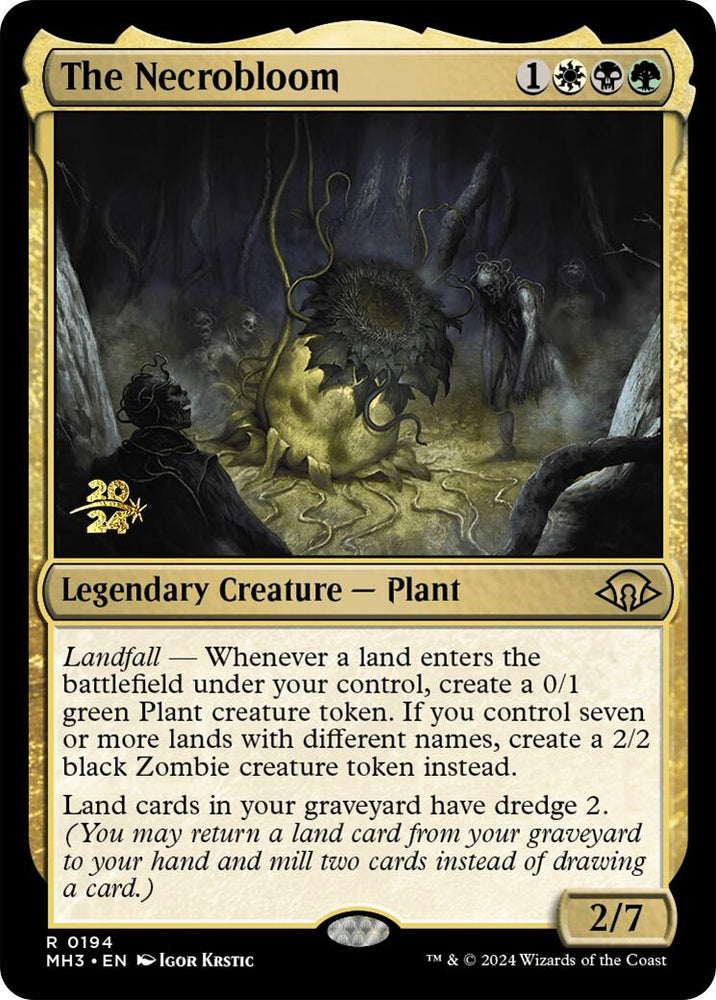 The Necrobloom [Modern Horizons 3 Prerelease Promos] Magic: The Gathering