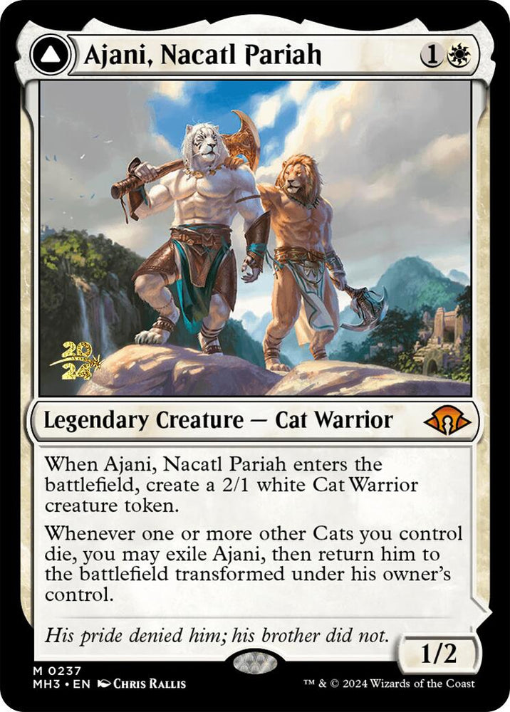 Ajani, Nacatl Pariah [Modern Horizons 3 Prerelease Promos] Magic: The Gathering