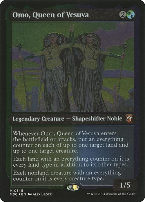 Omo, Queen of Vesuva (Display Commander) [Modern Horizons 3 Commander] Magic: The Gathering
