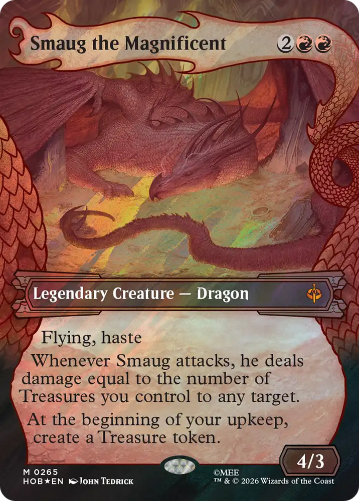 Smaug the Magnificent (Showcase) (Surge Foil) [The Hobbit] Magic: The Gathering