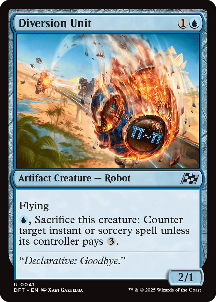 Diversion Unit [Aetherdrift] Magic: The Gathering