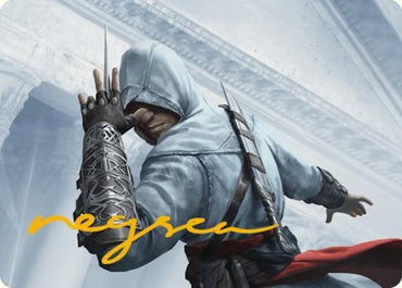 Altair Ibn-La'Ahad Art Card (Gold-Stamped Signature) [Assassin's Creed Art Series] Magic: The Gathering