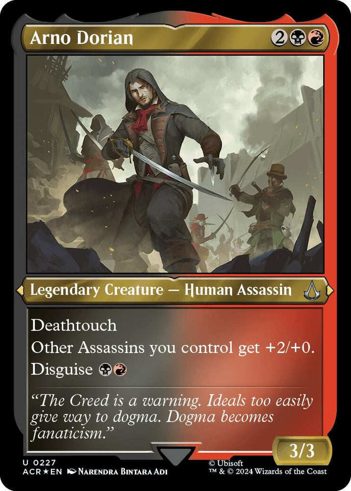 Arno Dorian (Foil Etched) [Assassin's Creed] Magic: The Gathering