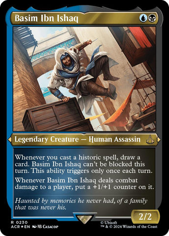 Basim Ibn Ishaq (Foil Etched) [Assassin's Creed] Magic: The Gathering