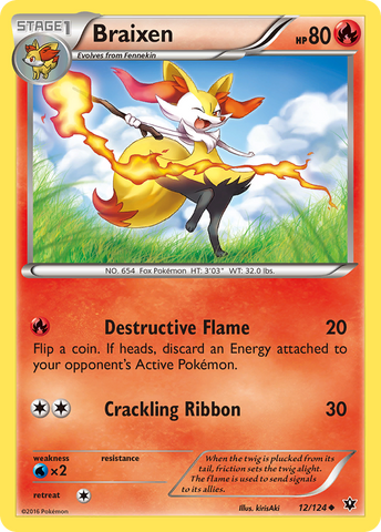 Braixen (12/124) [XY: Fates Collide] Pokémon