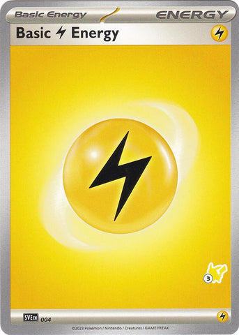 Basic Lightning Energy (004) (Pikachu Stamp #3) [Battle Academy 2024] Pokémon