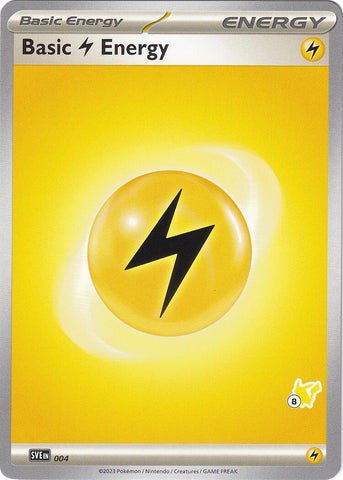 Basic Lightning Energy (004) (Pikachu Stamp #8) [Battle Academy 2024] Pokémon