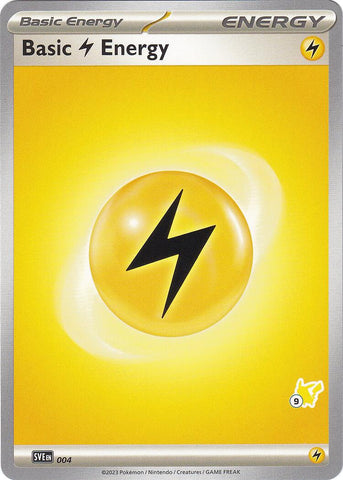 Basic Lightning Energy (004) (Pikachu Stamp #9) [Battle Academy 2024] Pokémon
