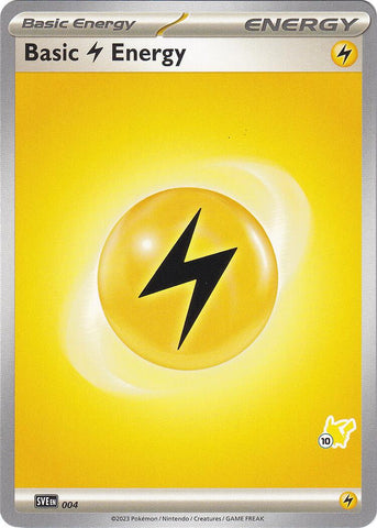 Basic Lightning Energy (004) (Pikachu Stamp #10) [Battle Academy 2024] Pokémon