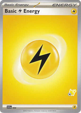 Basic Lightning Energy (004) (Pikachu Stamp #16) [Battle Academy 2024] Pokémon