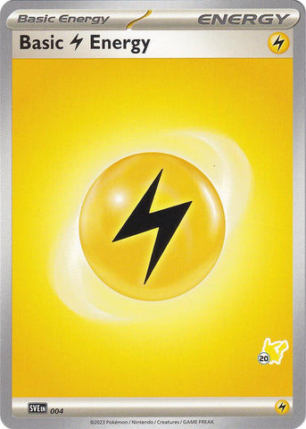 Basic Lightning Energy (004) (Pikachu Stamp #20) [Battle Academy 2024] Pokémon
