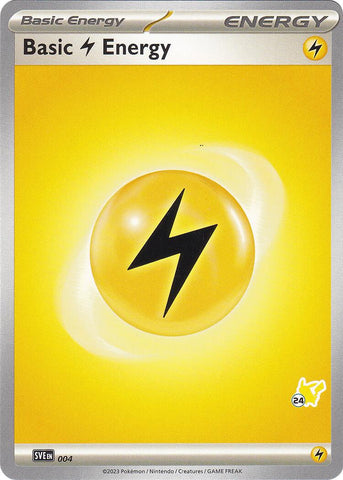 Basic Lightning Energy (004) (Pikachu Stamp #24) [Battle Academy 2024] Pokémon