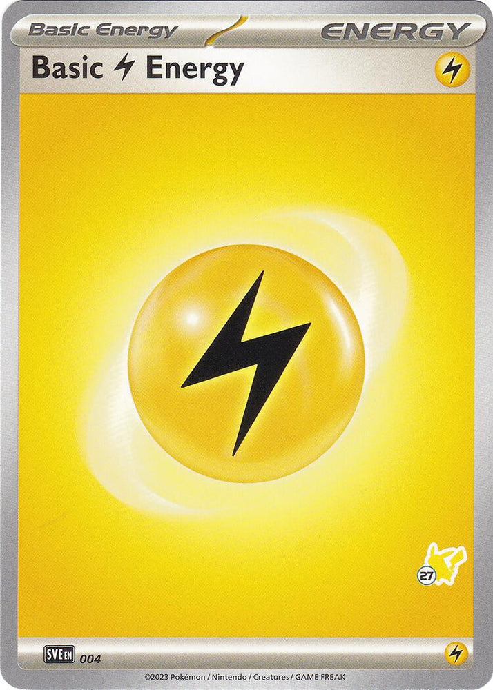 Basic Lightning Energy (004) (Pikachu Stamp #27) [Battle Academy 2024] Pokémon