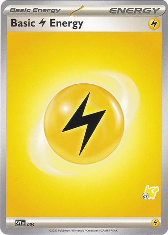 Basic Lightning Energy (004) (Pikachu Stamp #27) [Battle Academy 2024] Pokémon