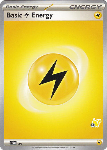 Basic Lightning Energy (004) (Pikachu Stamp #39) [Battle Academy 2024] Pokémon