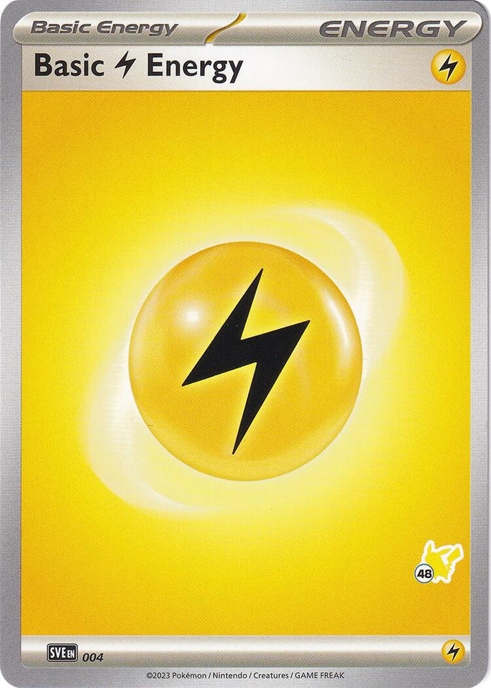 Basic Lightning Energy (004) (Pikachu Stamp #48) [Battle Academy 2024] Pokémon