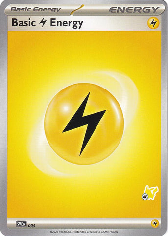 Basic Lightning Energy (004) (Pikachu Stamp #48) [Battle Academy 2024] Pokémon