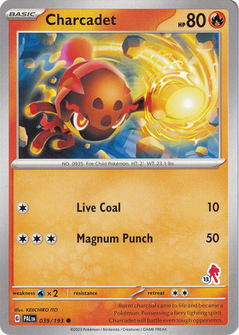 Charcadet (039/193) (Armarouge Stamp #13) [Battle Academy 2024] Pokémon