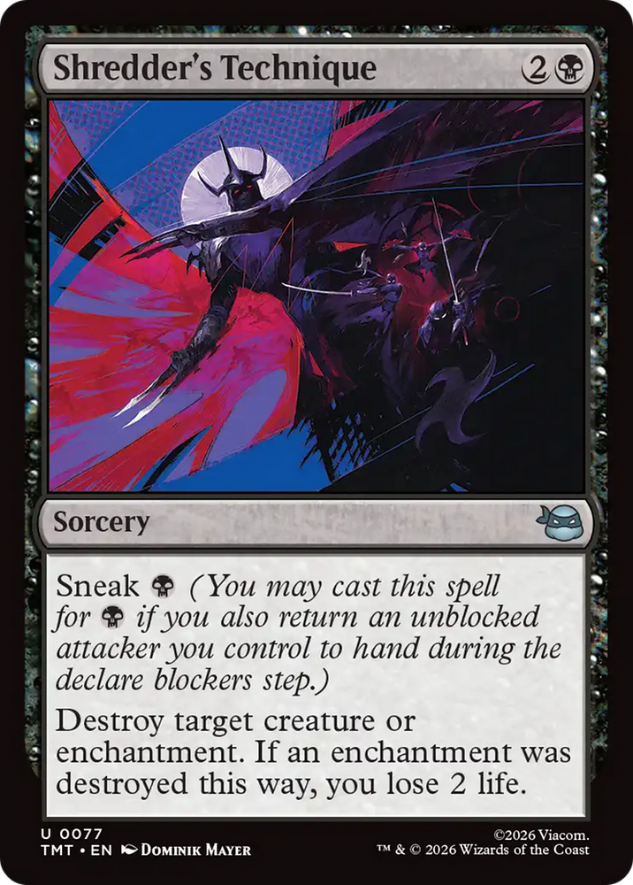 Shredder's Technique [Teenage Mutant Ninja Turtles] Magic: The Gathering