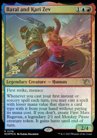 Baral and Kari Zev [March of the Machine Prerelease Promos] Magic: The Gathering