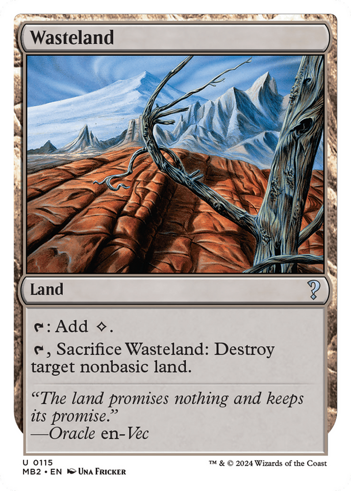 Wasteland [Mystery Booster 2] Magic: The Gathering