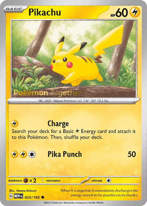 Pikachu (025/165) (PokePost Promo) [Scarlet & Violet 151] Pokémon