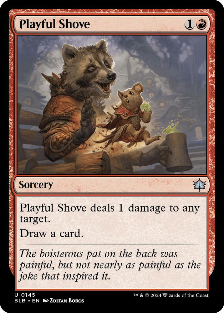 Playful Shove [Bloomburrow] Magic: The Gathering