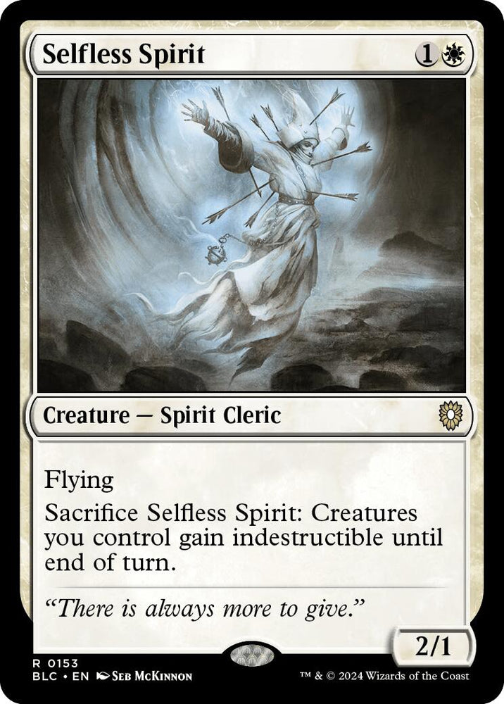 Selfless Spirit [Bloomburrow Commander] Magic: The Gathering