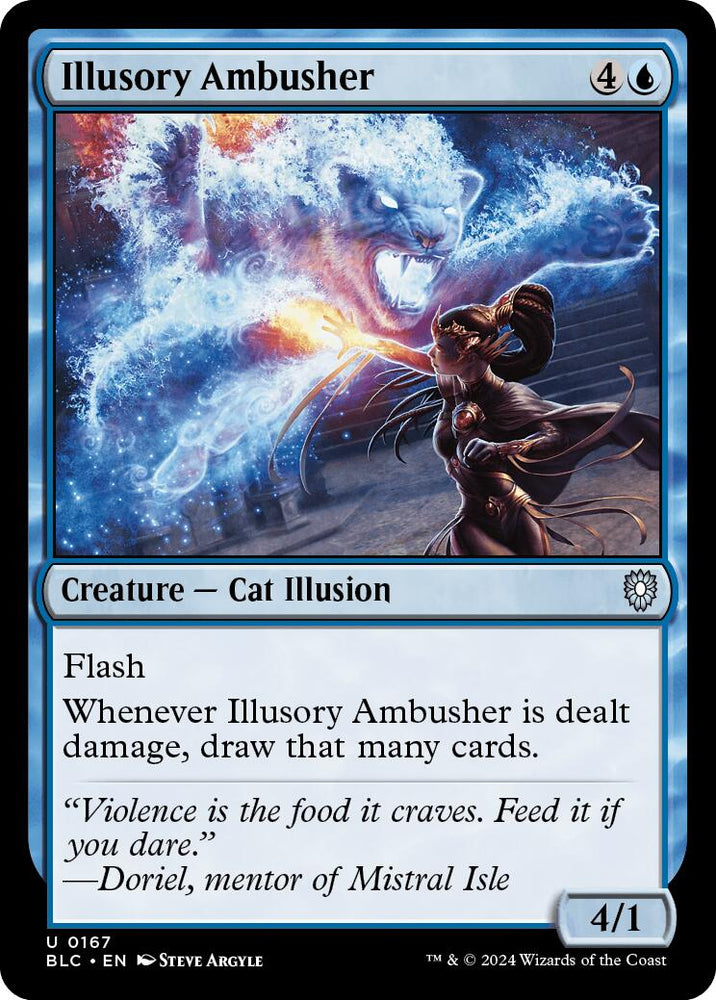 Illusory Ambusher [Bloomburrow Commander] Magic: The Gathering